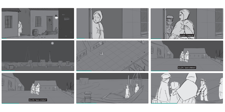 From storyboard by Sabina Tangorra, made in the Semester course Storyboard