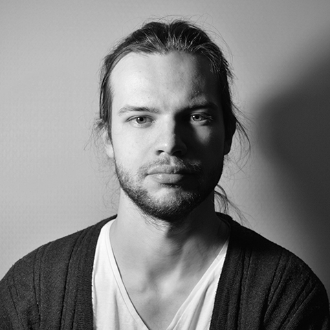 Kvadratisk sort hvid billede af Sergey Gusev